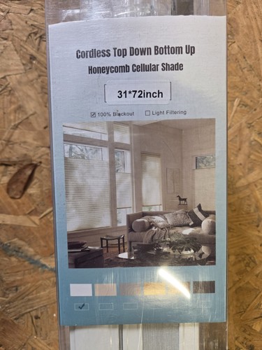 Cordless top down bottom - down/bottom, up